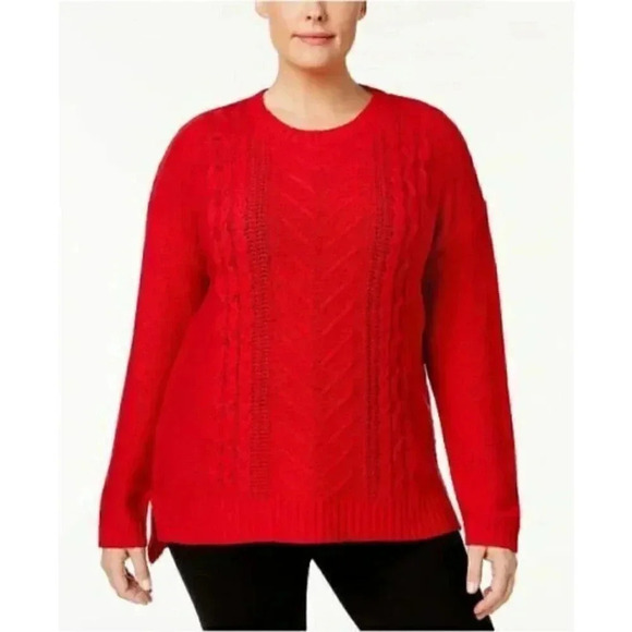 NY Collection Sweaters - NY COLLECTION Plus Size Red Sweater NWT 1X